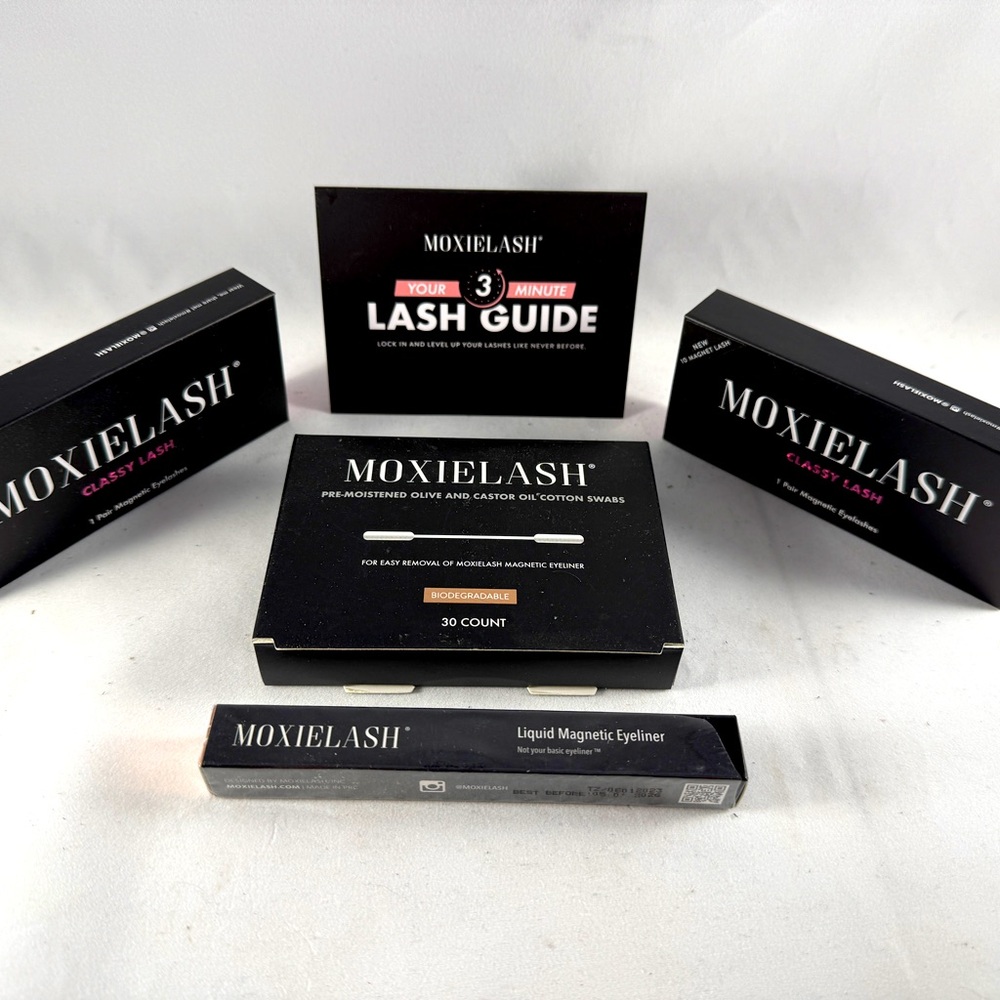 Moxie Lash Bundle - 2 sets of Classy Lashes, Magnetic Eye liner and Swabs